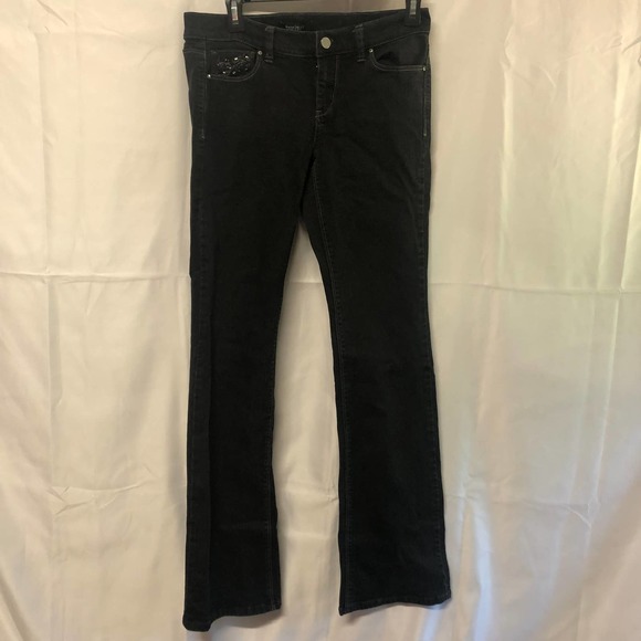 White House Black Market Jeans 4R Black Bling - Picture 1 of 11